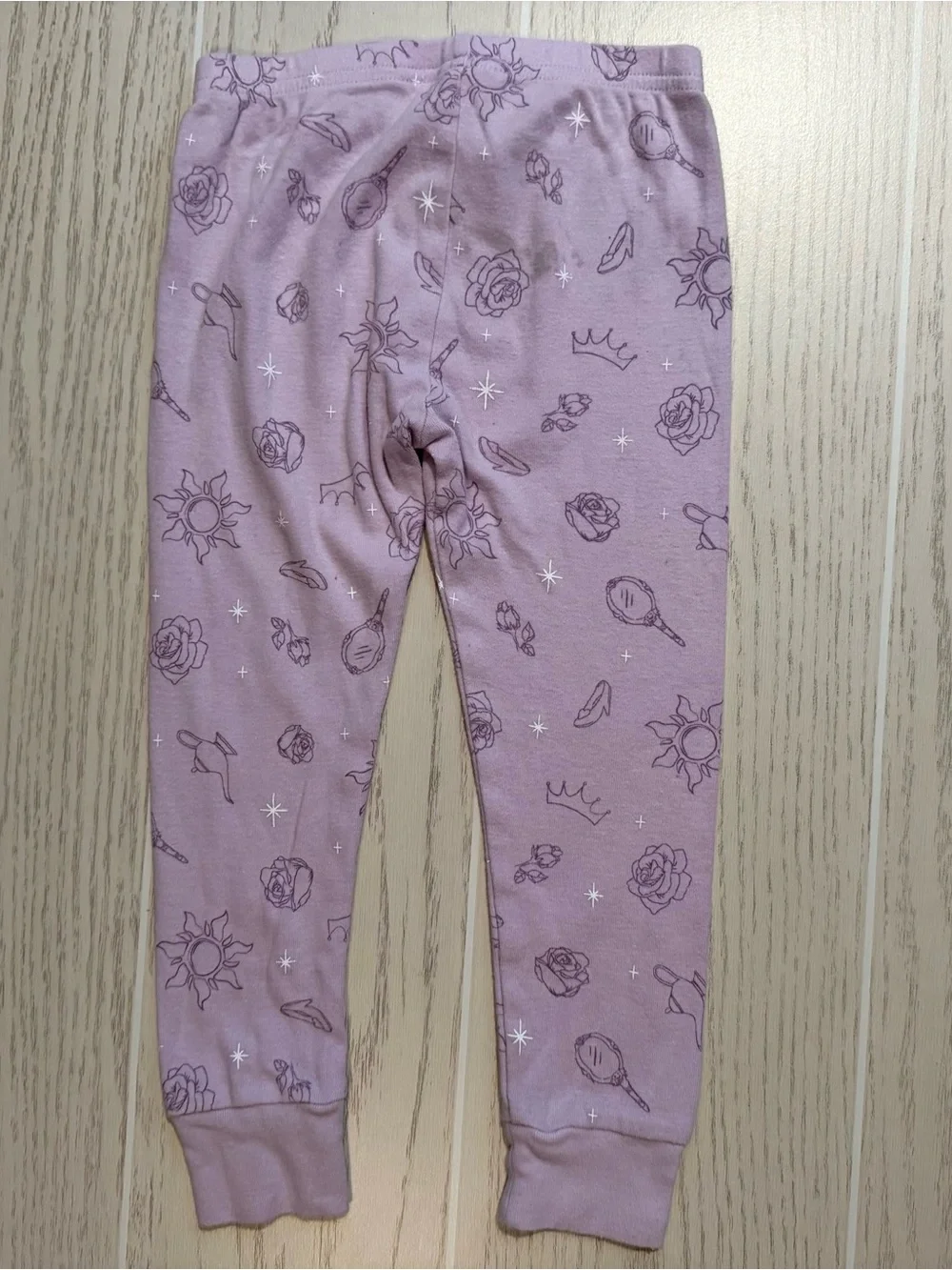 Disney‎ Princess Carter’s Pajama Set 3T Purple Belle Cinderella Rapunzel